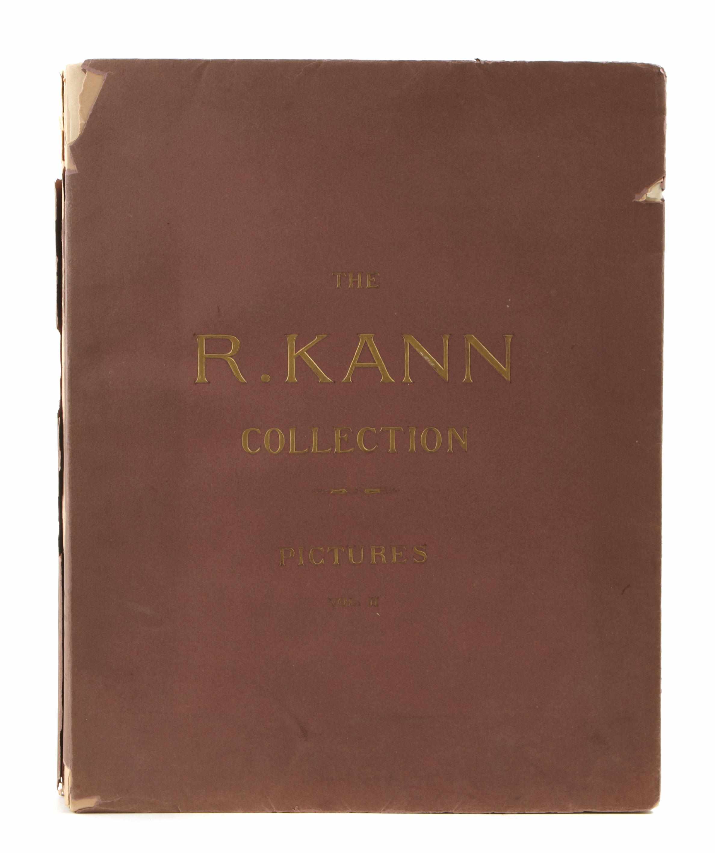 Appraisal: Property of Serendipity Books ART Catalogue of the Rodolphe Kann