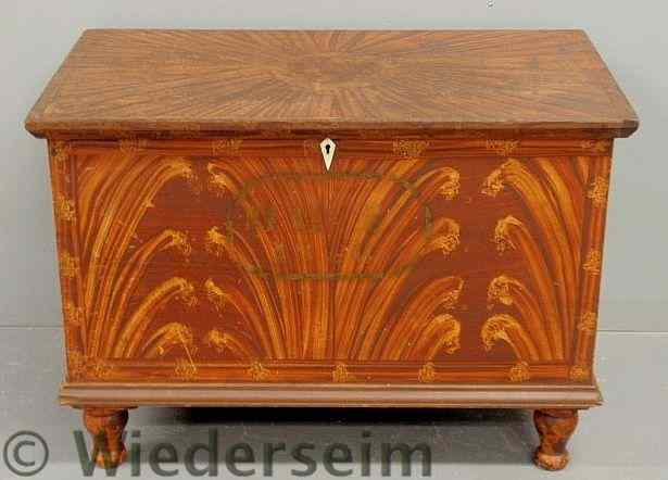 Appraisal: Small blanket chest attributed to John Beistel William Spear Ohio