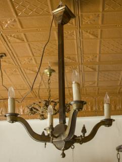 Appraisal: Light Arts and Crafts Chandelier H x W