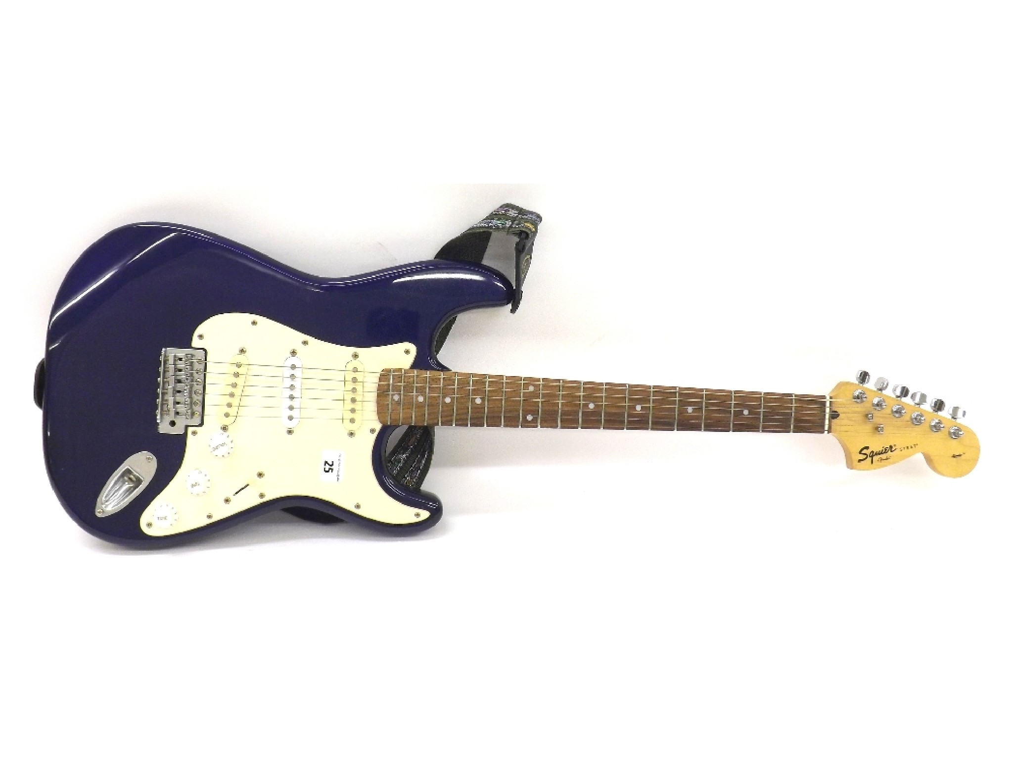 Appraisal: Squier by Fender Affinity series Strat electric guitar midnight blue