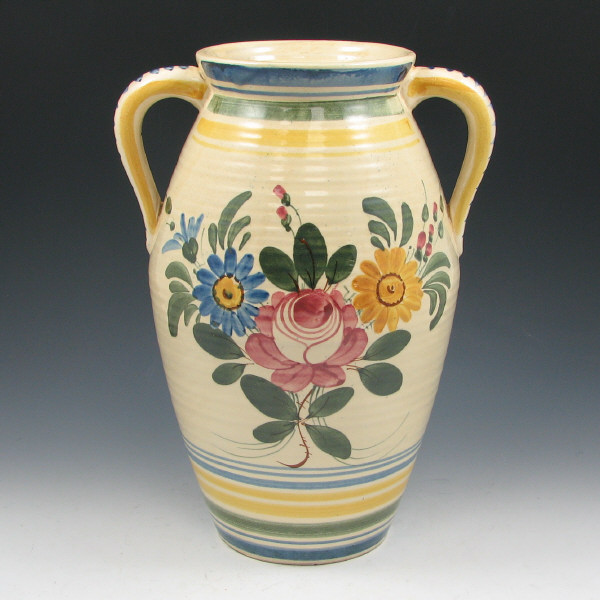 Appraisal: Peters Reed Florentine vase with handles Unmarked There is some