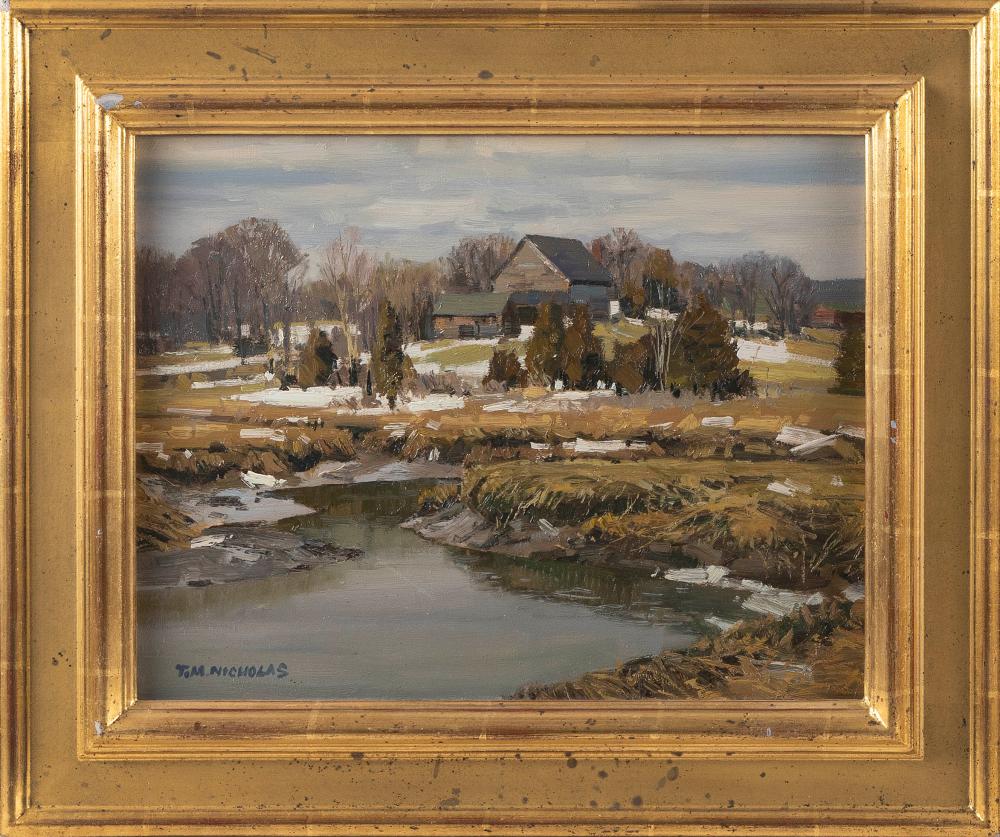 Appraisal: T M NICHOLAS MASSACHUSETTS B FARM ON A MARSH OIL