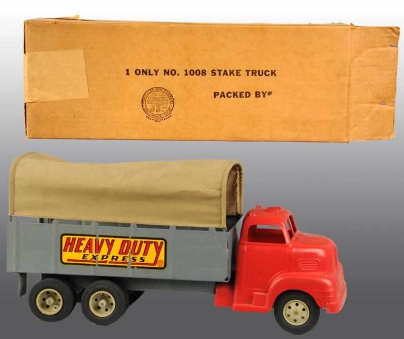 Appraisal: Pressed Steel Marx Heavy Duty Express Truck Toy Description American