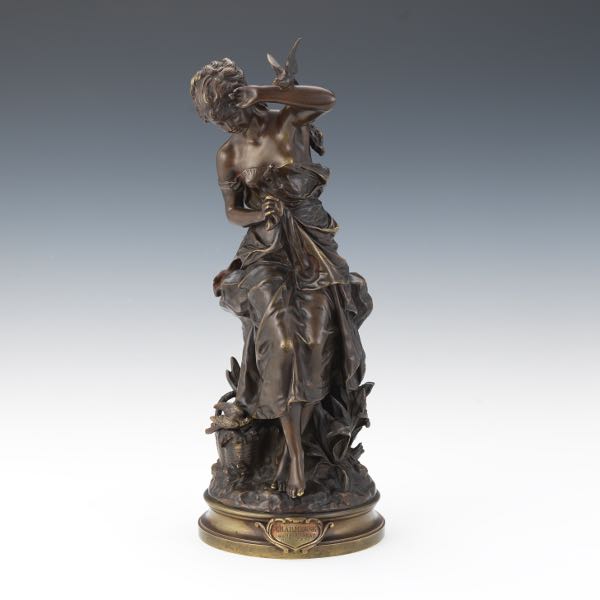 Appraisal: HIPPOLYTE FRANCOIS MOREAU FRENCH - x Charmeuse Cast bronze with