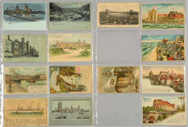 Appraisal: Lot of Postcards Includes hold-to-the-light postcards Also includes Atlantic City