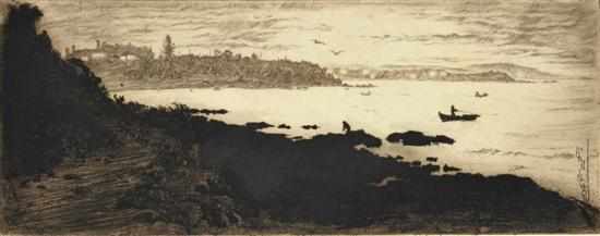 Appraisal: NORMA BULL CIRCA - Twilight Mornington etching x cm