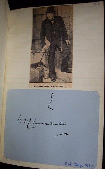 Appraisal: An autograph book dated including Anthony Eden Compton Mackenzie Ivor