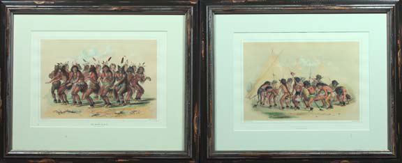 Appraisal: George Catlin American - Buffalo Dance and The Bear Dance