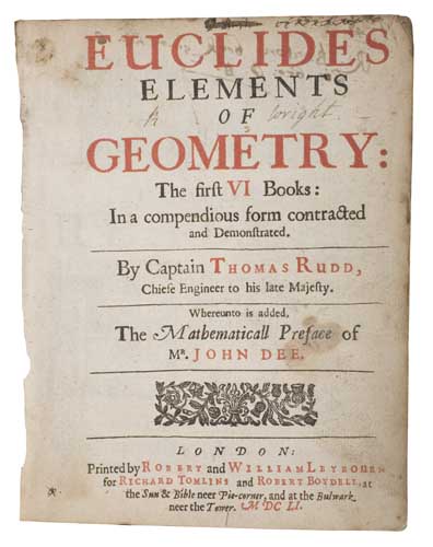 Appraisal: EUCLID Euclides Elements of Geometry The first VI Books In