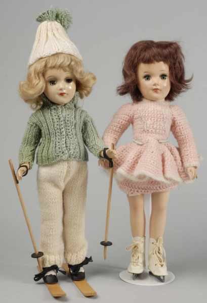 Appraisal: Lot of Sweet Mary Hoyer Dolls Description Both marked on