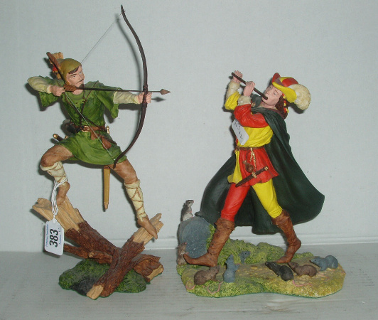 Appraisal: Resin Figures Robin Hood HN The Pied Piper HN