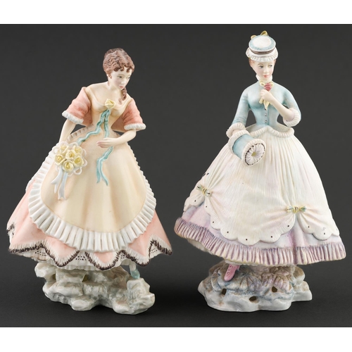 Appraisal: Two Royal Worcester figures of Lisette and Penelope from the