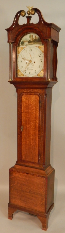 Appraisal: Sampson Allkins Horncastle An early thC longcase clock the arched