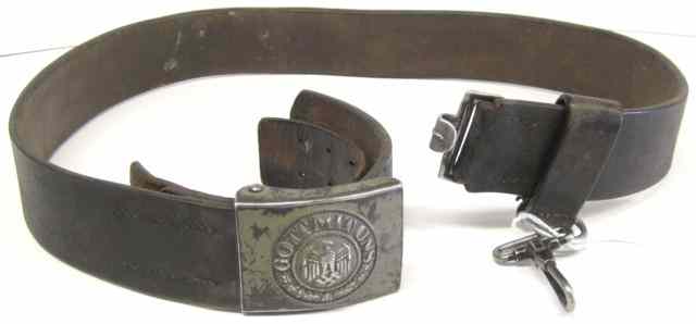 Appraisal: WORLD WAR TWO GERMAN ENLISTED MANS BELT AND BUCKLE ''