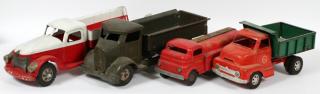 Appraisal: BUDDY-L DUNWELL STRUCTO TOYS PRESSED METAL TRUCKS AND TRAILERS C