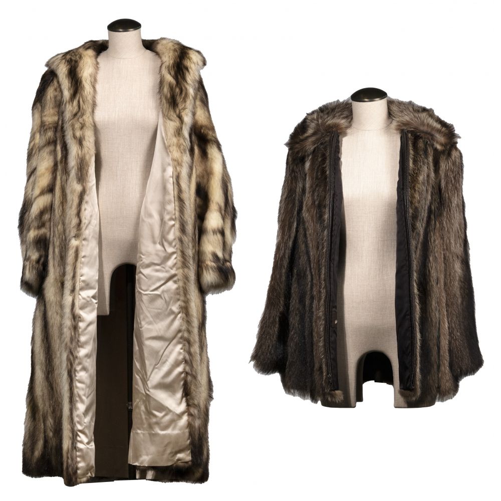 Appraisal: FITCH AND RACCOON FUR COATS coats including full length fitch