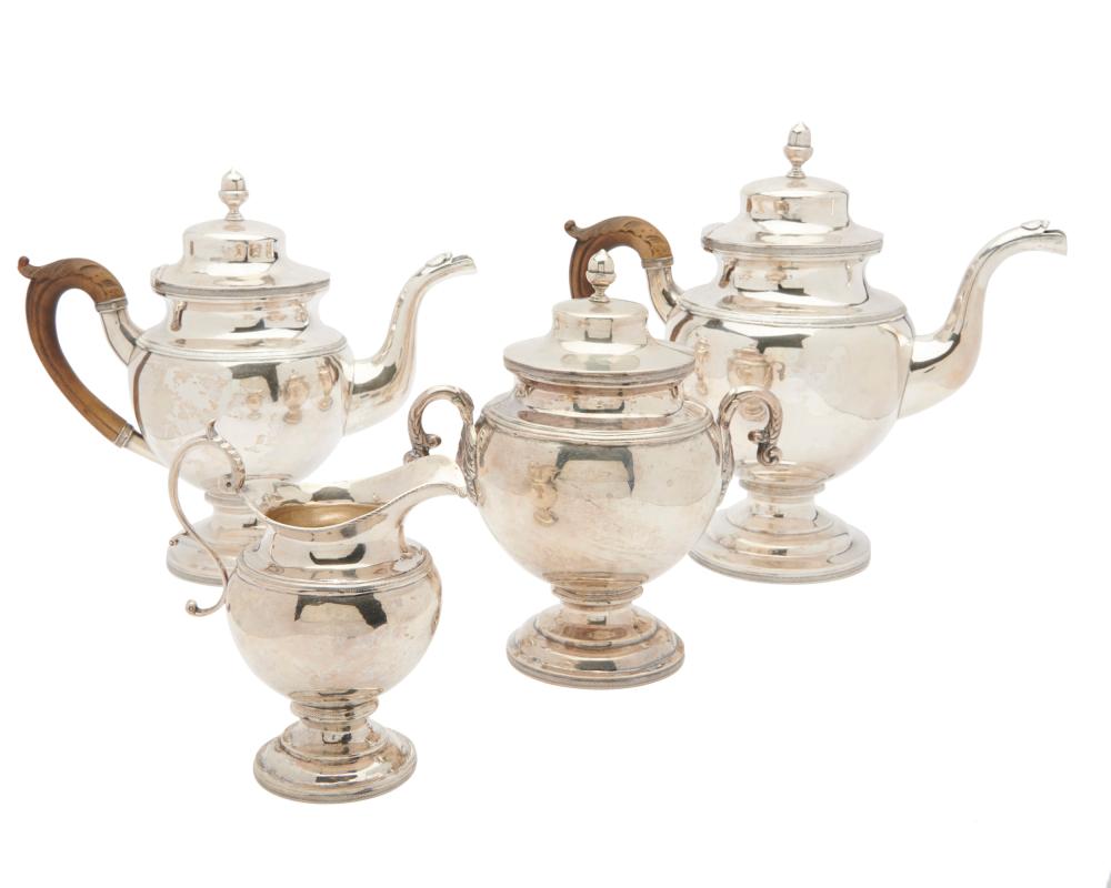 Appraisal: American Silver Four Piece Coffee and Tea Service Curry Preston