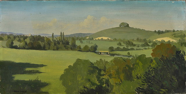 Appraisal: WILLIAM DRING - Distant view of Winchester signed titled on