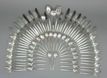 Appraisal: Dinner Service for by Oneida Heirloom Sterling in Silver Rose