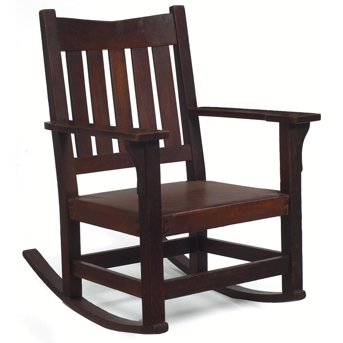 Appraisal: Gustav Stickley rocker