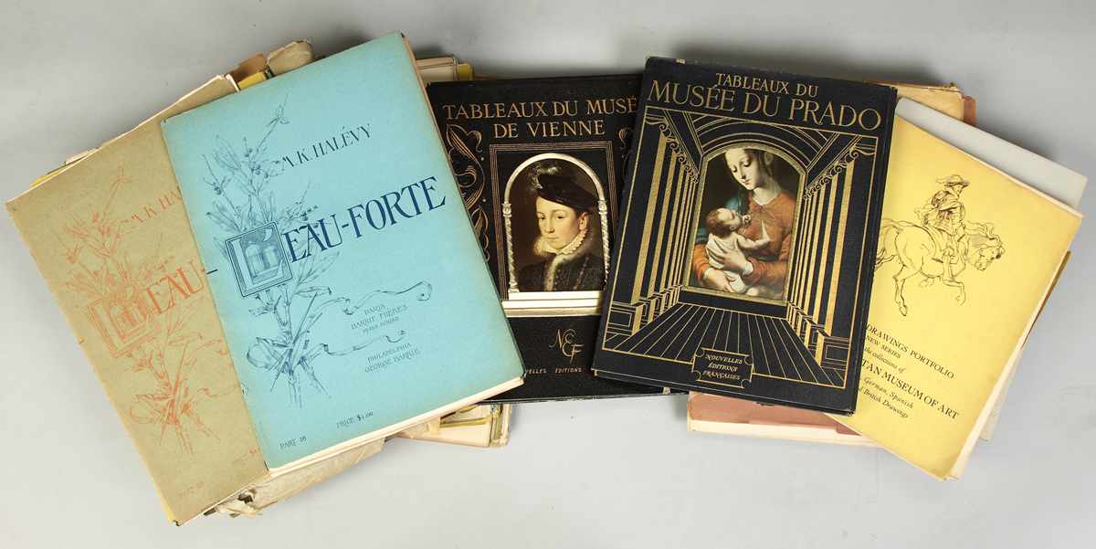 Appraisal: Group of Books etchings prints ''Eau-Forte'' etc Sev Parts of