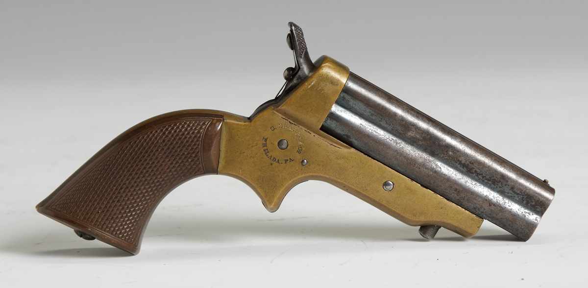 Appraisal: C Sharps Co Philadelphia PA Barrel Pistol w Brass Frame