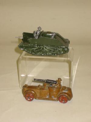 Appraisal: A Britains Bren Gun Carrier with three occupants and Britains