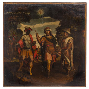 Appraisal: Italian School th th Century The Three Wise Men oil