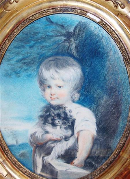 Appraisal: i Circle of Thomas Lawrence Young Boy with his Dog