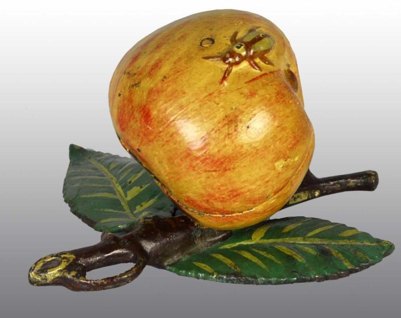 Appraisal: Cast Iron Apple Still Bank Description Manufactured by Kyser and