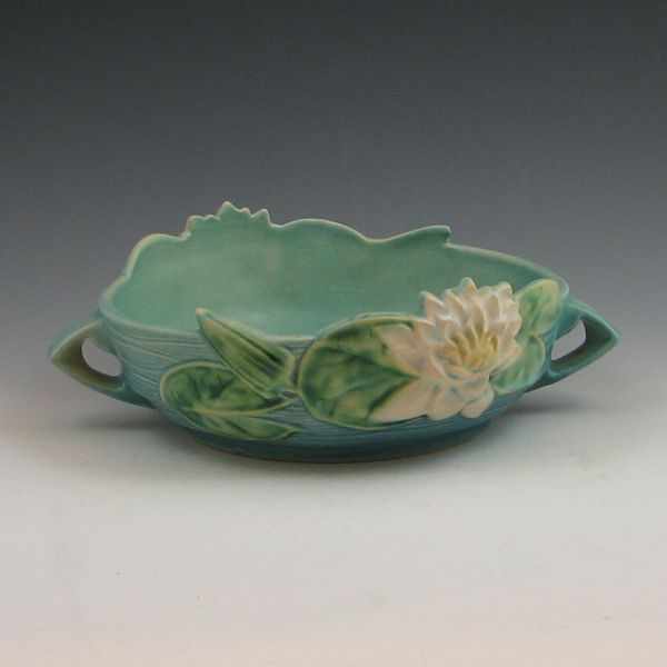 Appraisal: Roseville Water Lily bowl in blue Marked Roseville USA -