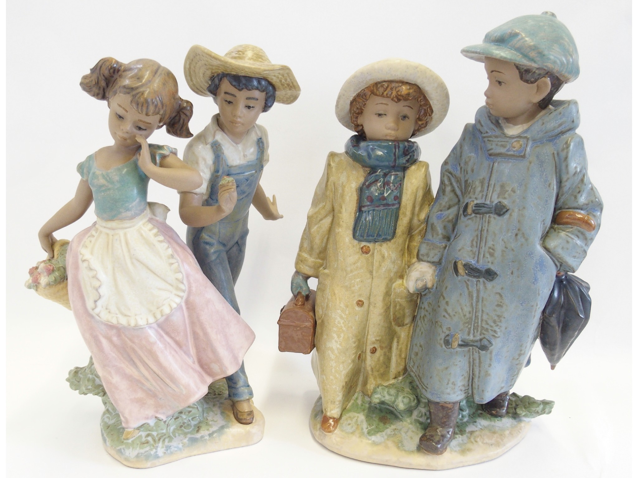 Appraisal: Two Lladro figural groups