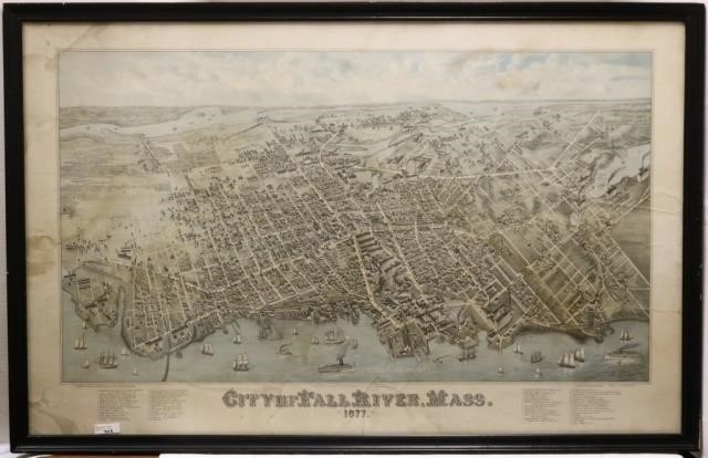 Appraisal: MAP TITLED CITY OF FALL RIVER C H VOGT LITH