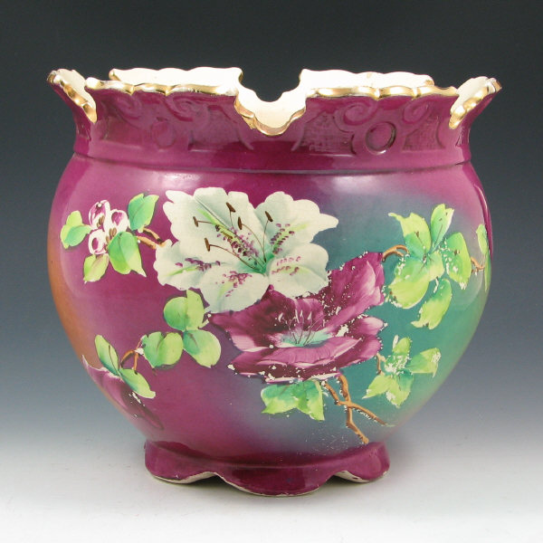 Appraisal: Roseville Decorated Art - Jardiniere Roseville Decorated Art - jardiniere