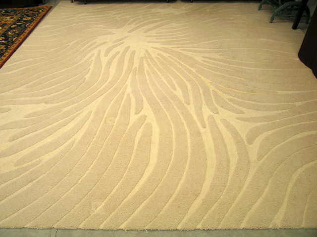 Appraisal: Edward Fields Sculptured Wool Rug famous maker ivory ' x