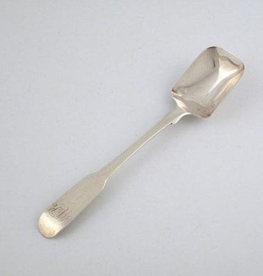 Appraisal: George Elder a silver Fiddle pattern silver sugar spoon circa