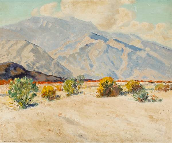 Appraisal: William Alexander Griffith - San Jacinto signed 'William A Griffith'