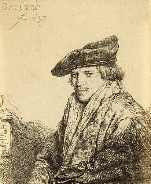 Appraisal: Rembrandt Harmensz van Rijn Dutch - Young Man in a