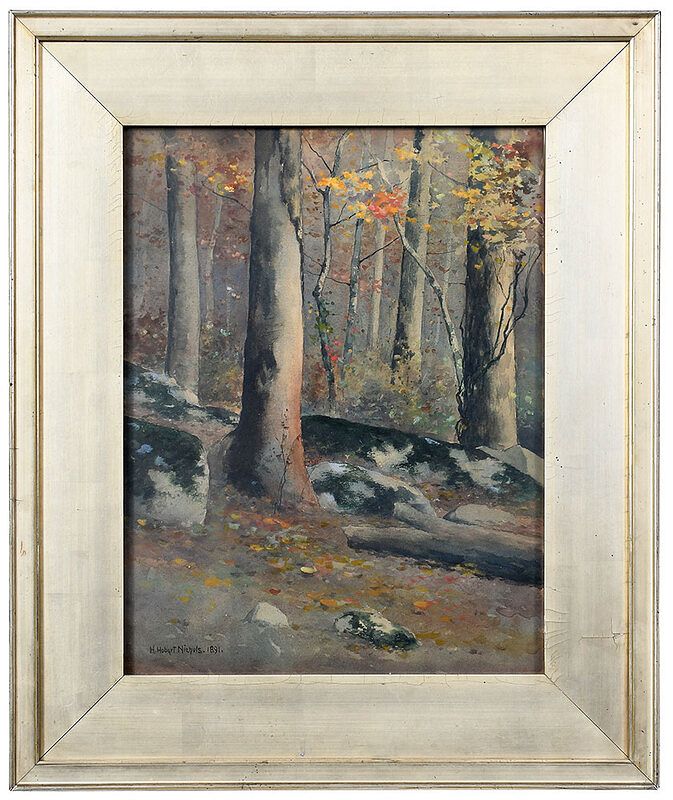 Appraisal: Henry Hobart Nichols American - Forest Interior signed lower left