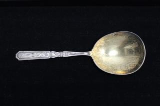 Appraisal: Sterling Silver Gilt Serving Spoon Sterling Silver Gilt Serving Spoon