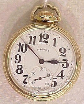 Appraisal: A size Illinois open face railroad watch jewel hour Bunn