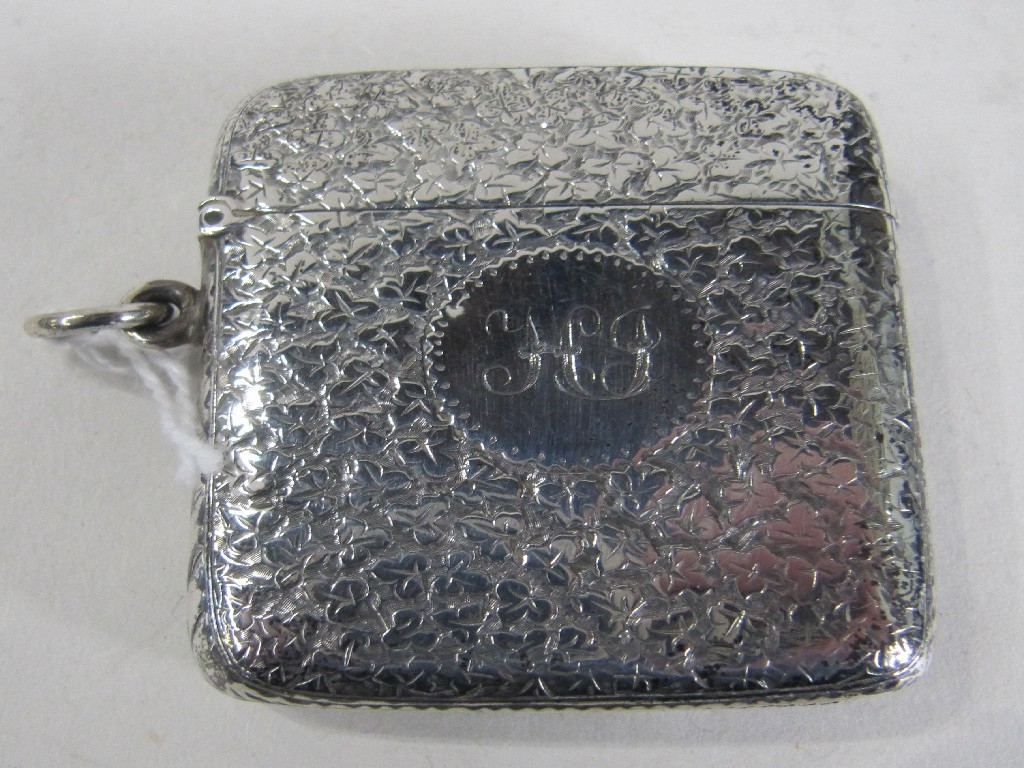 Appraisal: Silver vesta Birmingham