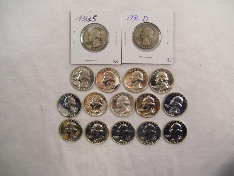 Appraisal: - Jefferson Quarter Proofs Circ Dates - plus S and