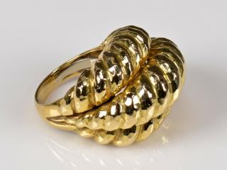 Appraisal: K David Webb ring grams K yellow gold vintage David