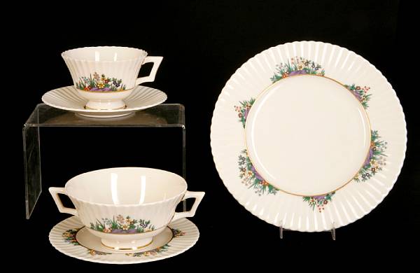 Appraisal: A Lenox china part dinner service in the Rutledge pattern