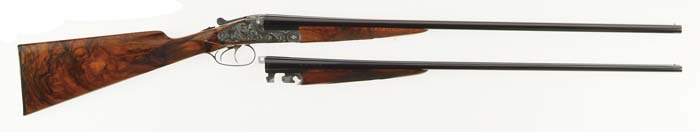 Appraisal: CASED MERKEL MODEL SL DBL BBL SHOTGUN -BBL SET Cal