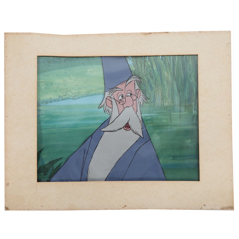 Appraisal: Disney Animation Cel Merlin From the film The Sword in