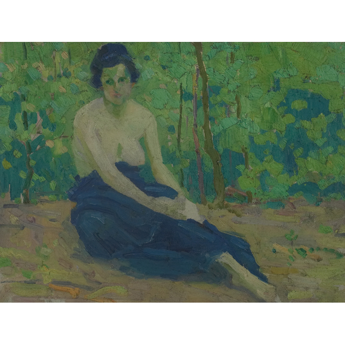 Appraisal: Frederick Frary Fursman American - ''Nude in Woods '' c