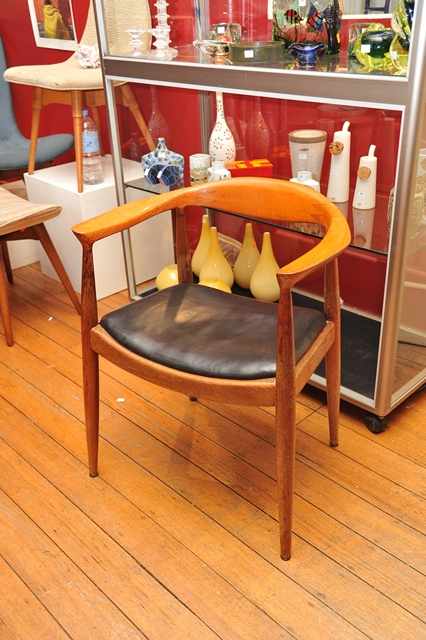 Appraisal: after HANS WEGNER TWO ARMCHAIRS Manufactured by Danish Deluxe Australia