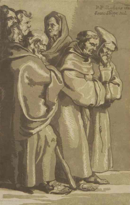 Appraisal: John Skippe British - A Group of Monks after Rubens